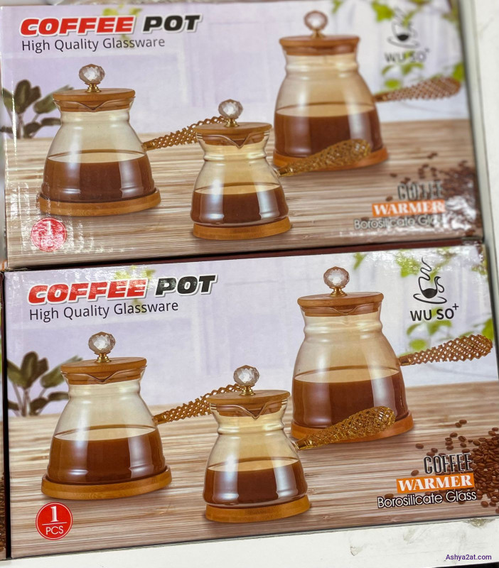 غلاية قهوة زجاجية