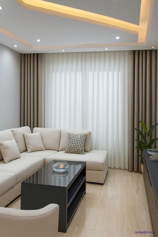 ستارة طبقتين (شيفون +بلاك اوت)