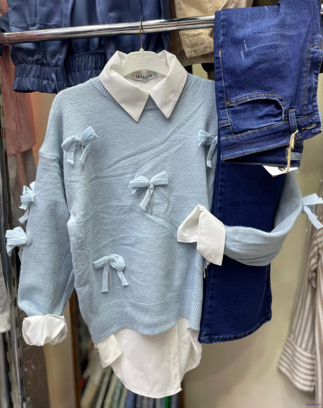 طقم توينز وبنطلون جينز